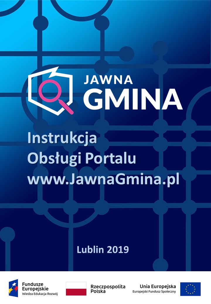 Okładka Instrukcji Obsługi Portalu www.JawnaGmina.pl