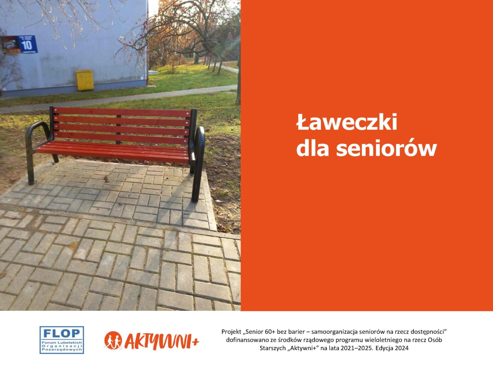 Ławeczki dla seniorów