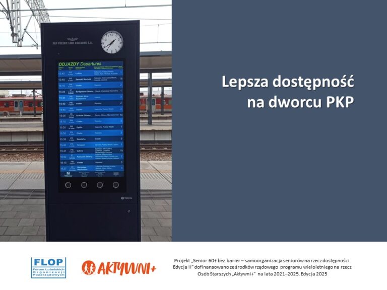 Ilustracja artykułu: Lepsza dostępność na dworcu PKP